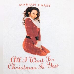 Mariah Carey All I Want For Christmas is You Tee Large